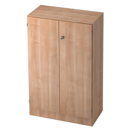 Kast SIGNA K 6550 SG in walnoot-look met twee deuren en een centraal slot van hjh OFFICE PRO