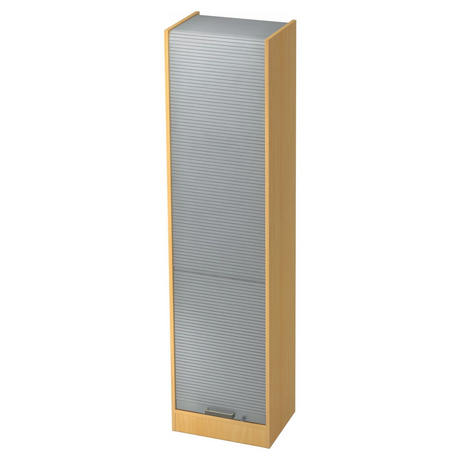 Archiefkast SIGNA R 50 in beukenlook met zilveren kunststof gestreept handvat van hjh OFFICE PRO