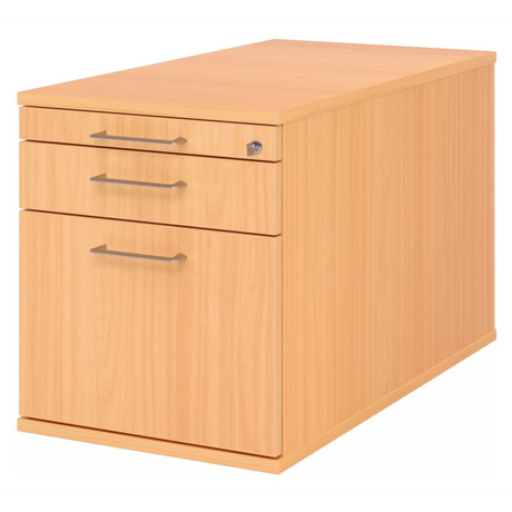 Rolcontainer SIGNA TC20 in beukenoptiek met metalen beugelgrepen van hjh OFFICE PRO