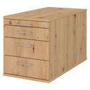 SIGNA TC30 | Mobiele container met 3 lades | Hout - Rolcontainer 