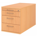 SIGNA TC30 | Mobiele container met 3 lades | Hout - Rolcontainer 