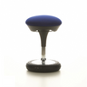 Blauwe stahulp SITNESS 20 met ronde, gewatteerde zitting en zwarte voetring van Topstar