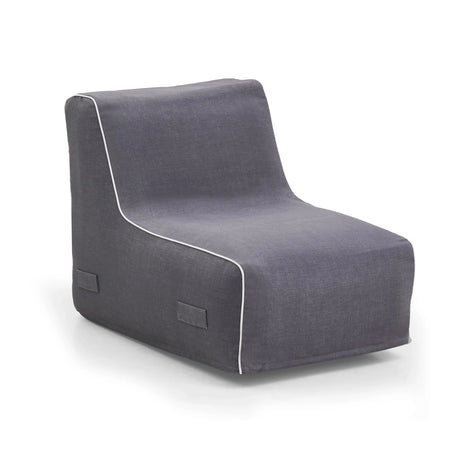 Grijze Luchtbank Sitzolo Air met witte bies en stoffen bekleding van hjh LIVING