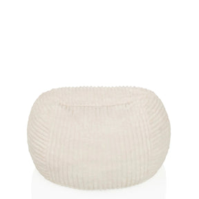 Beige zitzak Sitzolo R met geribbelde oppervlaktestructuur van hjh LIVING