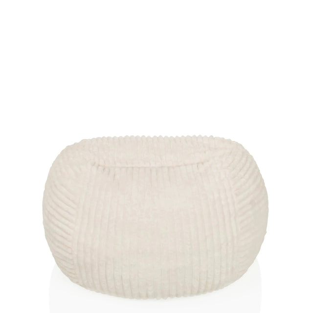 Beige zitzak Sitzolo R met geribbelde oppervlaktestructuur van hjh LIVING