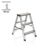 Aluminium klaptrap SOLID met drie treden en een hoogte van 59 cm van hjh OFFICE