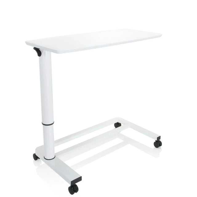 Wit Zit- Sta bureau STAND II met in hoogte verstelbare poot en vier zwenkwielen van hjh OFFICE