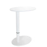 Wit Zit- Sta bureau STAND III met ovaal tafelblad en ronde voet van hjh OFFICE