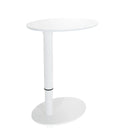 Wit Zit- Sta bureau STAND III met ovaal tafelblad en ronde voet van hjh OFFICE