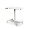 Wit Zit- Sta bureau Stand K met een vierkant blad en vier zwenkwielen van hjh OFFICE
