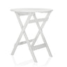 Witte Klaptafel TRAVANO T met vierkant blad en X-onderstel van hjh LIVING