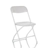 Witte Outdoor stoel TUDELA XXL W met inklapbaar frame en glad zitoppervlak van hjh OFFICE
