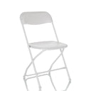 Witte Outdoor stoel TUDELA XXL W met inklapbaar frame en glad zitoppervlak van hjh OFFICE