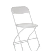 Witte Outdoor stoel TUDELA XXL W met inklapbaar frame en glad zitoppervlak van hjh OFFICE