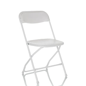 Witte Outdoor stoel TUDELA XXL W met inklapbaar frame en glad zitoppervlak van hjh OFFICE