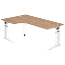 UNDA 82 W | 200x120 | Schreibtisch höhenverstellbar - buerostuhl24