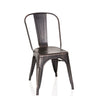 Bistrostoel VANTAGGIO COMFORT in zwart-gouden look met metalen frame en gebogen rugleuning van hjh OFFICE