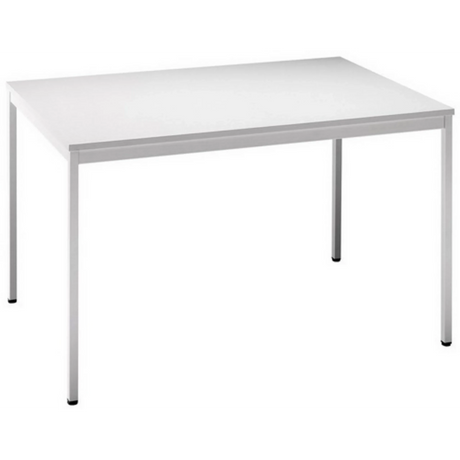 Bureau VEKTOR 5 met grijs tafelblad en grijs onderstel van hjh OFFICE PRO