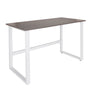 Bureau WORKSPACE LIGHT I met grijs bureaublad en wit onderstel van hjh OFFICE
