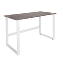 Bureau WORKSPACE LIGHT I met grijs bureaublad en wit onderstel van hjh OFFICE