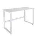 Wit Bureau WORKSPACE LIGHT I met een eenvoudig tafelblad en U-vormig onderstel van hjh OFFICE