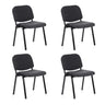 Set van vier vierpotige stoelen XT 600 in antraciet met een donker frame van hjh OFFICE