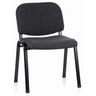 Vierpotige stoel XT 600 SW met antracietkleurige stoffen bekleding en zwart frame van hjh OFFICE