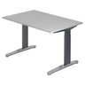 Hoogteverstelbaar bureau XTRA XB 12 GC in grijs met T-pootonderstel van hjh OFFICE PRO