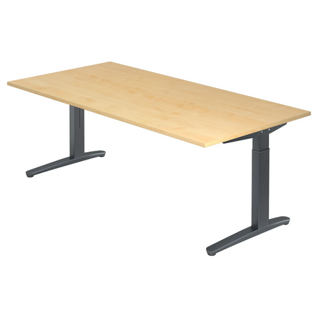 XTRA XB 2E GG | 200x100 | Schreibtisch höhenverstellbar - buerostuhl24